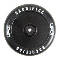 sacrifice ufo 120mm scooter wheel wbearings blackblack