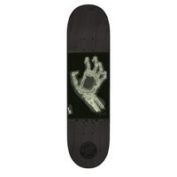 Santa Cruz Pitts Hand Skateboard Deck - Black/White 8.5\