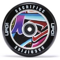 Sacrifice UFO 110mm Scooter Wheel w/Bearings - Black/Graffiti