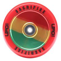 Sacrifice UFO 110mm Scooter Wheel w/Bearings - Red/Jamaica