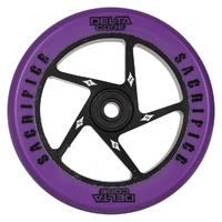 Sacrifice Delta Core 110mm Scooter Wheel w/Bearings - Purple/Black