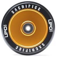 Sacrifice UFO 110mm Scooter Wheel w/Bearings - Black/Gold