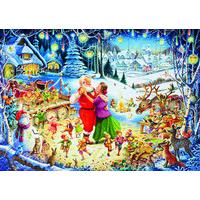 Santa\'s Christmas Party, 1000 Piece Limited Edition Jigsaw Puzzle