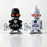 Salt and Pepper Wind Up Robots