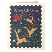 Santa\'s Sleigh Mini Christmas Cards Pack