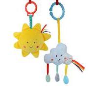 Say Hello Sun and Cloud Stroller Toy 2pk