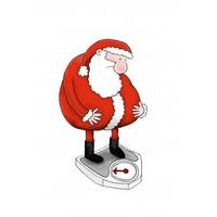 Santa Scales | Funny Christmas card| MOZ1010