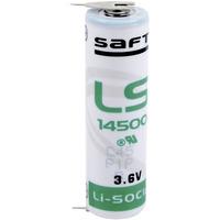 Saft LS145002PF AA Size 2600mAh Lithium Battery Cell 3.6V