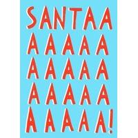 SANTAAAAAAAAAAAAAAAAAAAAAA| Funny Christmas Card |WB1090