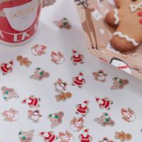 santa and friends table confetti