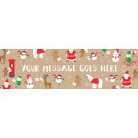 Santa and Friends Personalised Party Banner