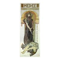 Sarah Bernhardt as Medea By Alphonse Mucha