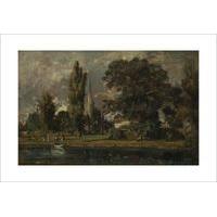 Salisbury Cathedral and Leadenhall from the River Avon By John Constable