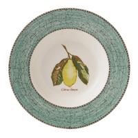 sarahs garden soup plate 22cm green