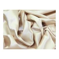 Satin Backed Crepe Bridal Fabric Beige