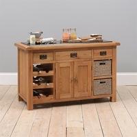 Salisbury Oak Kitchen Island