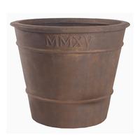 satu bumi latin pot planter small iron ore