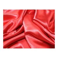 Satin Backed Crepe Bridal Fabric Red