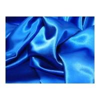 Satin Backed Crepe Bridal Fabric Royal Blue