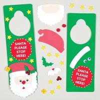 Santa Stop Here! Door Hanger Kits (Pack of 15)