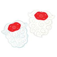 santa beard whistles pack of 6