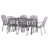 Savoy 152cm - 202cm 6 Seater Dining Set with Stacking Chairs