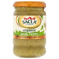 Sacla Italia Organic Green Basil Pesto - 190g