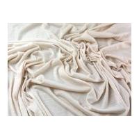 Satin Slub Stretch Jersey Dress Fabric Cream