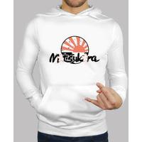 sakura hoodie / white sun