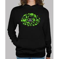 save the animals black sweatshirt