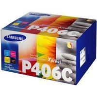 Samsung P406C 1, 0001, 500 Page Yield Toner Cartridge Rainbow Pack