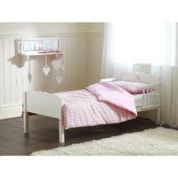 saplings heart junior bed in white