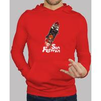 san fermin red sweatshirt guy