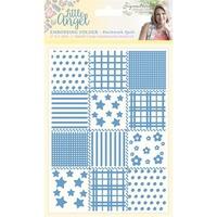 sara signature little angel collection patchwork quilt 5x7 embossing f ...