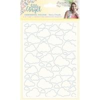 sara signature little angel collection dotty clouds 5x7 embossing fold ...