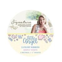 Sara Signature Little Angel Collection - Luxury Ribbon Simply White