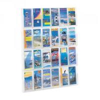 safco clear pamphket display rack 24xdl pockets 5600vl