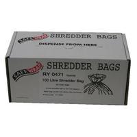 Safewrap 100 Litre Shredder Bags Pack of 50 RY0471