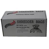 Safewrap 250 Litre Shredder Bags Pack of 50 RY0474