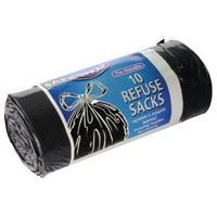 Safewrap Black Tie Handle Refuse Sacks on a Roll Pack of 40 0447