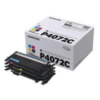 Samsung P4072C CyanMagentaYellowBlack Toner Cartridges Pack of 4