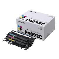 Samsung P4092C CyanMagentaYellowBlack Toner Cartridges Pack of 4