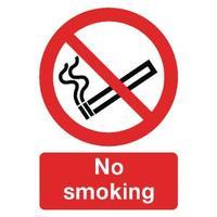 safety sign no smoking a4 pvc ml02079r