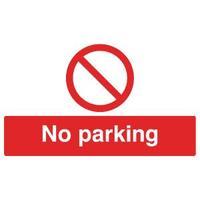 Safety Sign No Parking 300x500mm PVC ML01929R