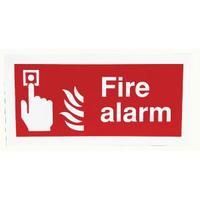 Safety Sign Fire Alarm 100x200mm Self-Adhesive F90AS