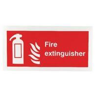 Safety Sign Fire Extinguisher Symbol 100x200mm Self-Adhesive F16DS