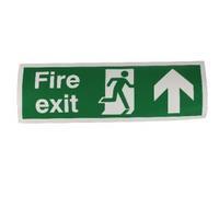 Safety Sign Fire Exit Up 150x450mm Self-Adhesive EB09AS