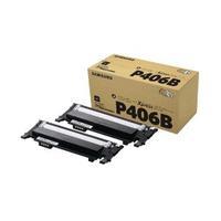 Samsung P406B Black Toner Cartridge Twin Pack CLT-P406BELS