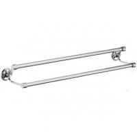 Samuel Heath Curzon Double Towel Rail, Chrome, 24 inch