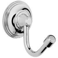 Samuel Heath Style Moderne Single Robe Hook, Chrome Plated, Single Robe Hook